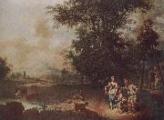 Johann Conrad Seekatz The Repudiation of Hagar oil on canvas